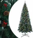 Dirbtinė Sulankstoma Kalėdų Eglutė 400 cm 600 LED &Scaron;ilta balta