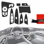 GrizzGlass plėvelė salonui PianoSkin Juodas Matte, skirta Kia Sportage 5 (2021-2024) [12w1] (GRZ19847)