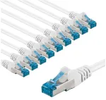 Goobay CAT 6A kabelis krosowy, S/FTP (PiMF), 3 m, , komplektas 10 - Długość kabla 3 m (RB69361)