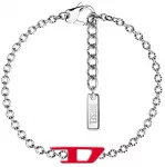 Diesel Timeless steel unisex bracelet D Logo DX1691040