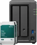 Serveris Synology DS725neo+ 32TB Plus HDD NAS-Bundle NAS inkl. 2x 16TB Synology Plus HDD 3.5 col. SATA