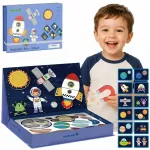 Tooky Toys Dėlionė magnetinė Tooky Toy, 60 elementų