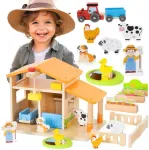 Viga Toys Žaislas ūkininko rinkinys VIGA, medinis