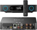 FiiO AIR AMP stereo stiprintuvas su tinklo grotuvu, juodas