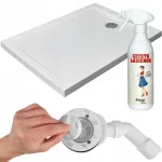 Radaway Doros F stačiakampis antibakterinis du&scaron;o padėklas 120x70 žemas baltas Standard