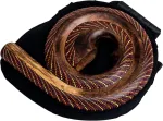 Didgeridoo apvalios formos instrumentas, natūralios medžiagos, kelioninis krep&scaron;ys, spiralė Australia (d2)