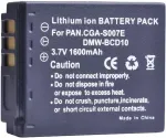 Akumuliatorius Baterija cga-s007e panasonic cgr-s007e dmw-bcd10e tz50 1600mah