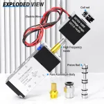 Tailonz Pneumatic 3/8 colio Bsp solenoidinis vožtuvas 12v vienos ritės pilotinis elektrinis 2 padėčių 5 krypčių jungties tipas 4v310-10