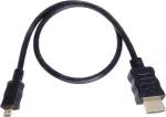 Hdmi kabelis a jungtis į hdmi į micro hdmi d male 50 cm