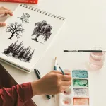 Globleland skaidrūs spaudai kortelių gamybai, mi&scaron;ko medžių fono skaidrus spaudas, skaidrus spaudas "pasidaryk pats" scrapbooking'ui, nuotraukų albumų žurnalų dekoravimui namuose