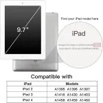 Jetech dėklas, skirtas ipad 2/3/4, apsauginis kietas galinis dangtelis, mink&scaron;tas plan&scaron;etinio kompiuterio stovas, automatinis pažadinimas/užmigdymas (tamsiai pilkas)