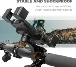 Rockbros telefono laikiklis dviračiui ir motociklui, universalus telefono laikiklis ant vairo, greitas surinkimas per 1 s ir 360&deg; pasukimas, telefono laikiklis dviračiui, skirtas 4,5&ndash;7,2 colių i&scaron;maniesiems telefonams