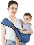 Ne&scaron;iojamas &scaron;oninis ne&scaron;yklė kūdikiams su reguliuojamais patogiais pečių dirželiais, ergonomi&scaron;ka ne&scaron;yklė vaikams, ne&scaron;yklė vaikams nuo 2 iki 3 metų, vaikams iki 20 kg (mėlyna)