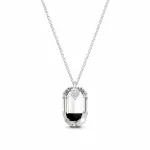 Diamond Sky Jewelry Kaklo papuo&scaron;alas moterims DiamondSky &bdquo;Symbiosis (Sidabrinis Night)&ldquo; su Swarovski kristalais