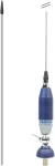CB Sirio SUPER 9 antenos komplektas su tvirtinimo elementu, 155 cm ilgio, su pridedamu &bdquo;Sticky Pad Flag&ldquo;