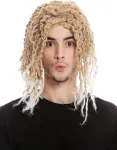 Wig Me Up - Cxh-008-k27tkb80 perukas vyrams moterims karnavalinis paplūdimio berniukas hipis karibi&scaron;ki garbanos kaip rasta &scaron;viesus mi&scaron;inys saulėje balintas