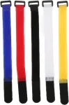 Ritoeasysports Velcro kabelių rai&scaron;telių rinkinys, 5 vnt., universalūs tvirtinimo kabelių rai&scaron;teliai 25 cm, dviračio pompos tvirtinimo dirželis, dviračio priedai
