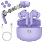 Belaidės ausinės Manta, violetinės
