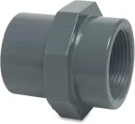 Ventiliatorius Mega 0100266 - sriegiuotas movos Pvc-u 50/63 mm x 2 colių lipni mova x vidinis sriegis 10 barų pilka