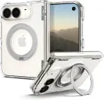Dėklas Spigen Ultra Hybrid Pro "S" Mag Magsafe iPhone Duo crystal clear/baltas