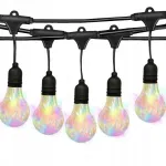 Oledowani sodo girlianda, dekoratyvinės lemputės 5m 10 Led, &scaron;ilta balta spalva, Ip44