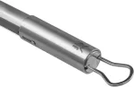 Wmf Bbq serving tongs 32.5 cm, virtuvinės žnyplės, cromargan nerūdijantis plienas, mėsos žnyplės su plastikine galvute, mažos kepsninės žnyplės kepsniui, žuviai, daržovėms, fiksavimo mechanizmas, vietą taupantis