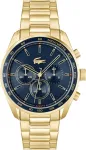 Lacoste Boston Collection vyri&scaron;kas chronografas kvarcinis laikrodis su odiniu arba nerūdijančio plieno grandinėlės arba tinklelio dirželiu