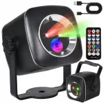 Disco lempos vakarėliams namuose party lights rgb led lazerinė lempa + pultelis