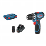 Bosch Akumuliatorinis gręžtuvas-suktuvas GSR 12V-15 FC, 2x2.0Ah, GFA 12-B