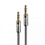 Lindy Audio Laidas - Cromo Line 1m 3.5mm M/M, Žalvariniai Jungtys, Auksu Padengtos