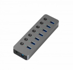 Extra Digital Adapteris USB A 3.0 - 7 x USB 3.0 su jungikliais