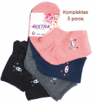 Bixtra Moteri&scaron;kos medvilninės kojinės 7059 (5 poros)