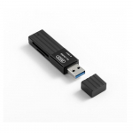 XO DK05B USB 3.0 atminties kortelių skaitytuvas 2W1 (juodas)