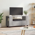 TV staliukas Televizoriaus spintelė, pilka ąžuolo, 102x34,5x43cm, mediena