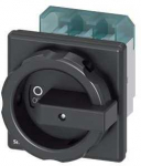 &bdquo;Siemens&ldquo; pagrindinis jungiklis 3P 63A 22kW AC23A 400V dangčiu juodas montavimas ant skydo 4 skylės 3LD2504-0TK51