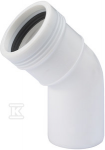Wavin PP alkūnė 45 laipsnių &Oslash; 50 mm, balta