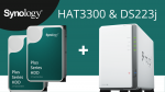 Serveris Bundle SYNOLOGY DS223J 2-bay NAS + 2xHAT3300-4T HDD