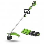 Žoliapjovė - trimeris Greenworks GD24X2TXK4x; 2x24 V; 2x4,0 Ah akum.