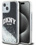 Apple iPhone 14 plus / 15 plus DKNY dėklas Liquid Glitter Big Logo (DKHCP15MLBNAEK) juodos spalvos