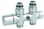 Straight Twinvalve 1/2` x 24-19. stright. chrome