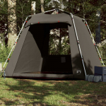 Žvejybos palapinė, rudos spalvos, keturvietė, greito atleidimo