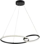 36W LED pakabinamas &scaron;viestuvas DOUBLE, juodas, 3000K, 4275800