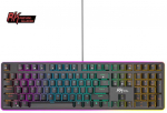 Royal Kludge RK918 RGB juoda laidinė mechaninė klaviatūra | 100%, Raudona switches, US