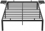 Songmics Vasagle 140 x 200 cm lova su metalinėmis lentynomis