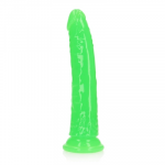 Realrock By Shots REALROCK Slim Intimate Model Glow in the Dark 20 cm Suction Cup