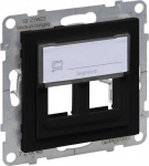 Legrand SUNO adapteris KEYSTONE dvigubas juodas 721445