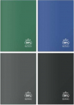 Herlitz Užra&scaron;ų knygelė B5/60K kvadratinė Eco* PP vandenyno spalvų (5 vnt.)