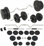 &Scaron;tangos ir hantelių rinkinys, 60 kg