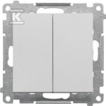 &bdquo;Kontakt-Simon&ldquo; žvakidės jungiklis &bdquo;Kontakt-Simon 55 TW5.01/143&ldquo; modulis 10 AX, 250V~, greitos jungtys, matinis aliuminis