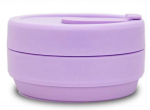 Silikoninis puodelis COOLPACK, 355 ml, pastelinės violetinės spalvos